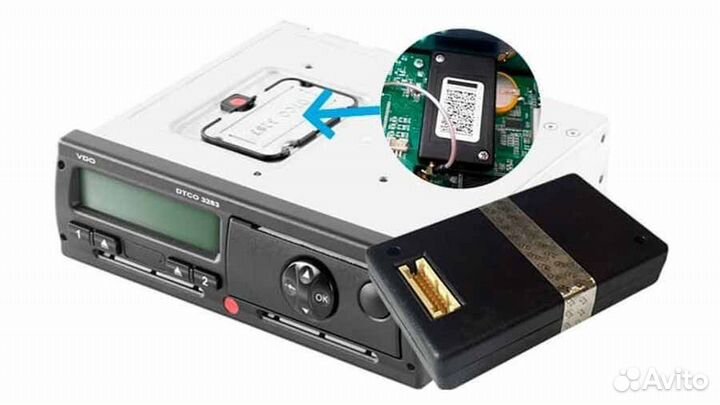 Установка б/у тахографа с блоком скзи под ключ