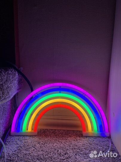 Неоновая лампа Радуга