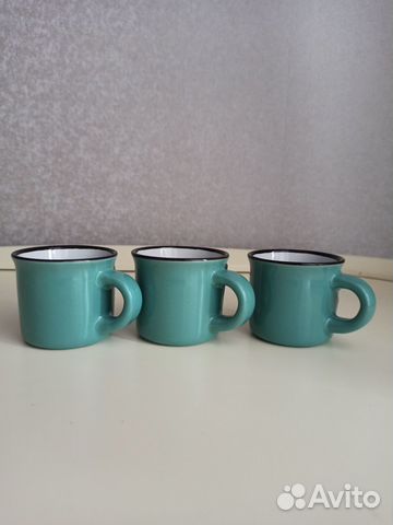 Набор мини кружек из керамики, 68 мл