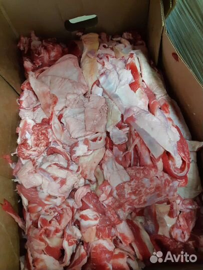 Говяжья обрезь. Без костей. Корм для собак