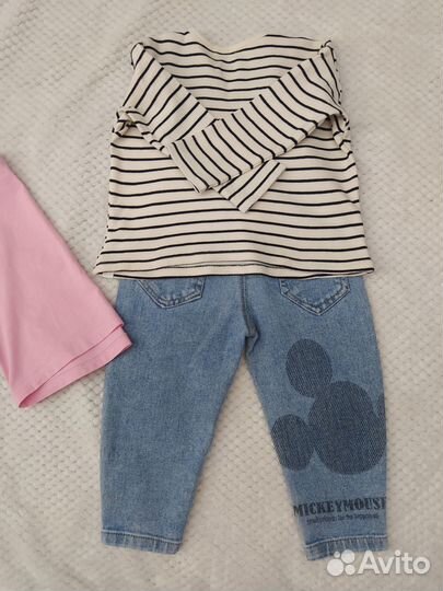 Джинсы на резинке 86 92