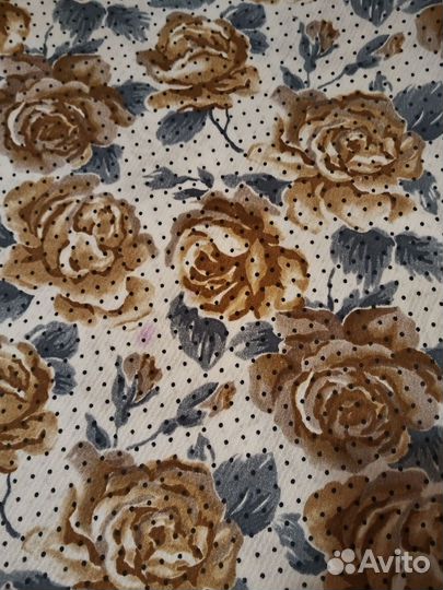 Отрезы ткани из СССР, шелк, хлопок, лен