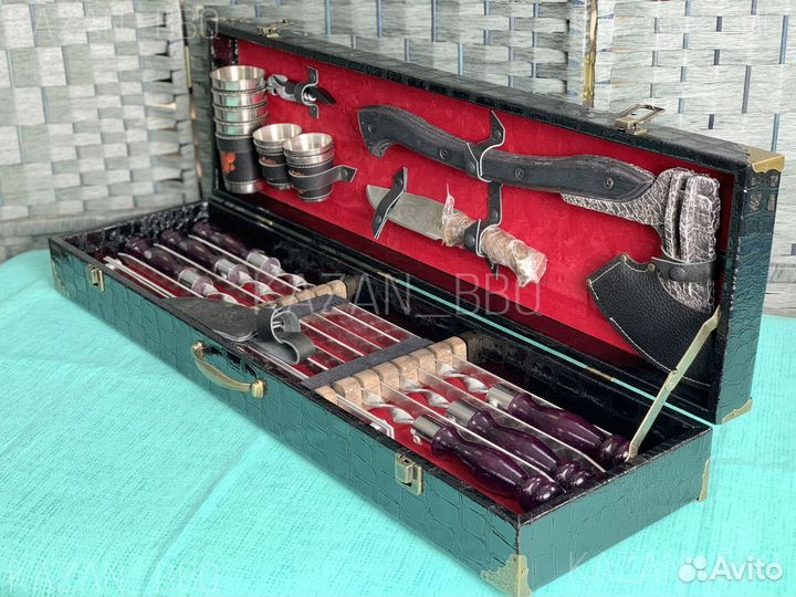 Шампура в кейсе на подарок