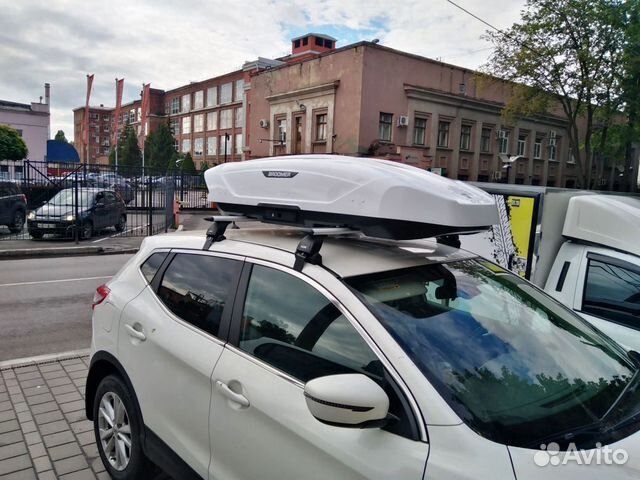 Автобокс Broomer Venture белый глянец на Nissan