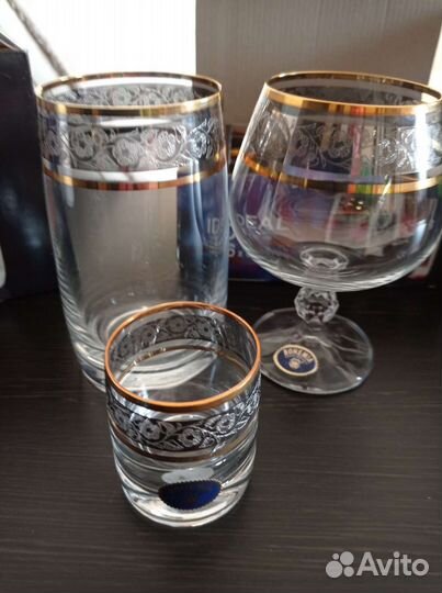 Фужеры бокалы богемия