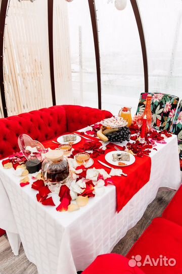 Романтический сюрприз и ужин под куполом