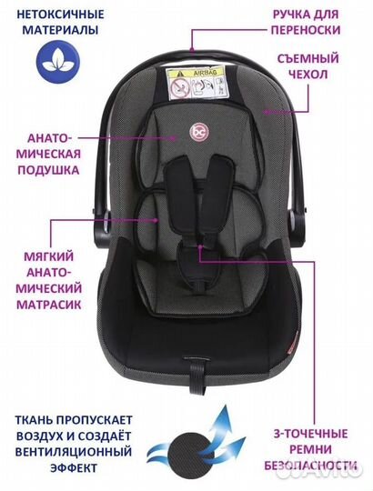 Автолюлька/переноска l BabyCare 0+