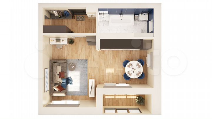 Квартира-студия, 37,6 м², 10/17 эт.