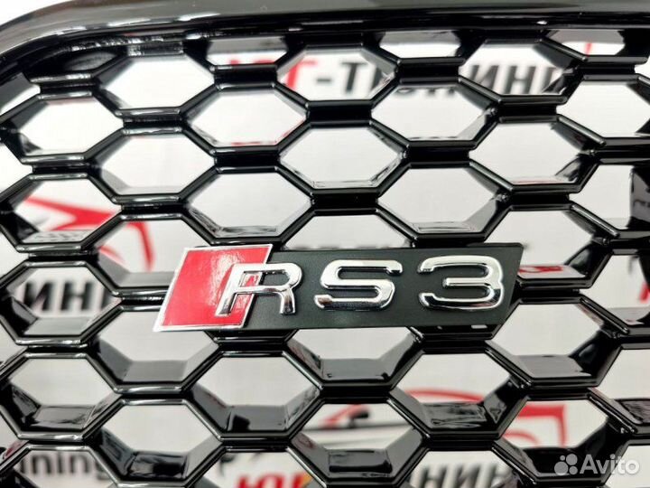 Бампер на Audi A3 8V рест. 16-20гг. в стиле RS3