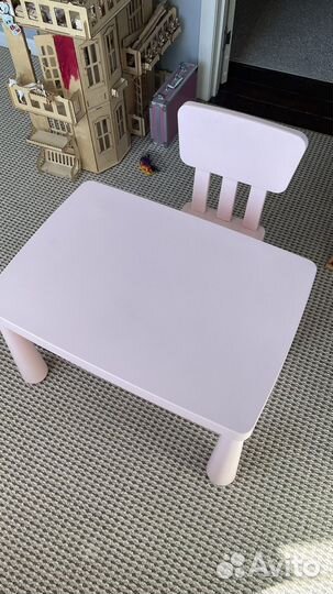 Детский стол и стул IKEA икея