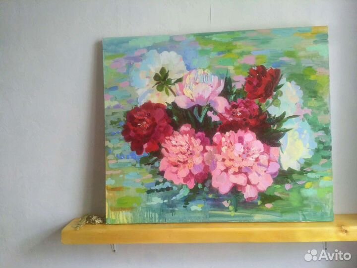 Картина с цветами. Масло 50*60