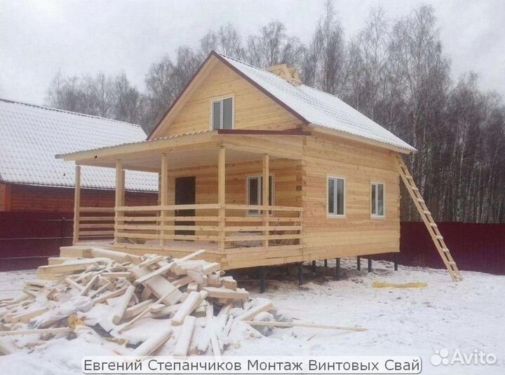 Установка винтовых свай