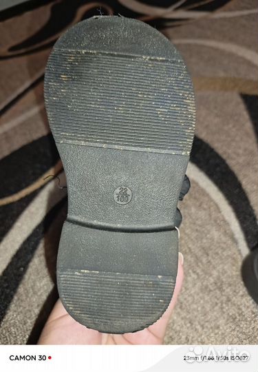 Ботинки демисезонные для девочки 22 размер