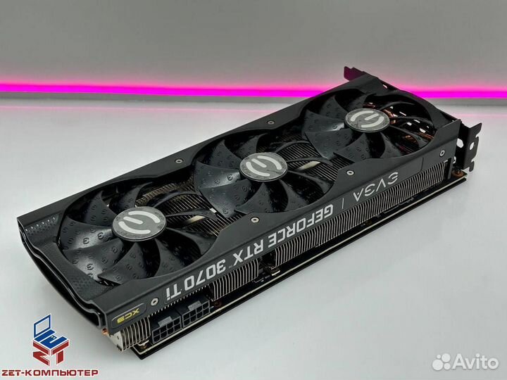 Видеокарта 8.0 Гб evga RTX 3070 TI XC3 Ultra