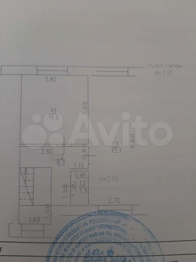 3-к. квартира, 100 м², 1/2 эт.