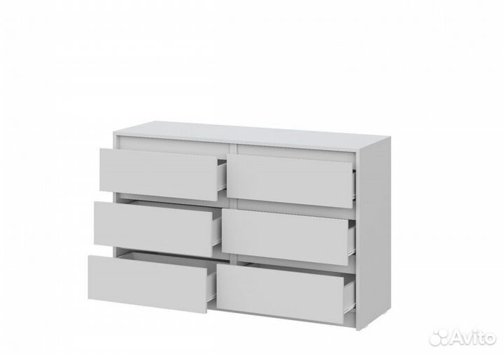 Вместительный комод 1,2 метра Серый