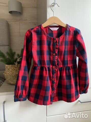 Рубашка для девочки размер 110-116