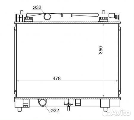 Радиатор охлаждения SAT TY000W901K Toyota Vitz NCP