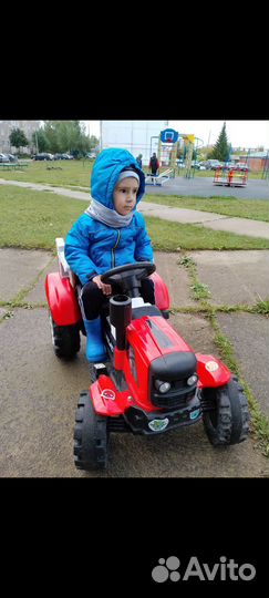 Детский электромобиль трактор бу