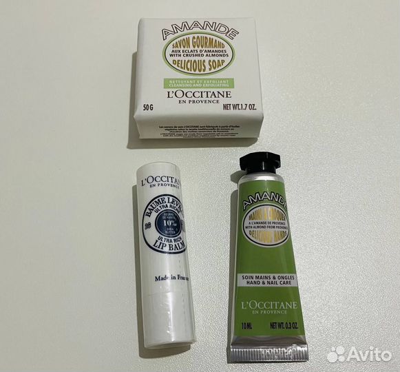 L'occitane мыло крем для рук бальзам для губ новые