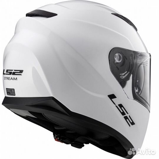 Мотошлем LS2 FF320 stream EVO Solid white