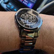 Мужские часы Festina skeleton механика