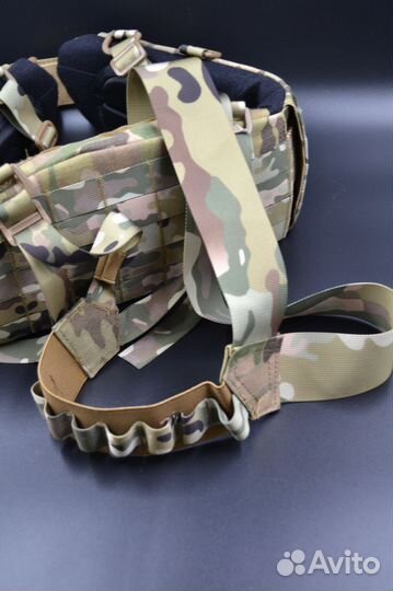 Боевой разгрузочный пояс с баллистикой мульт+лямки