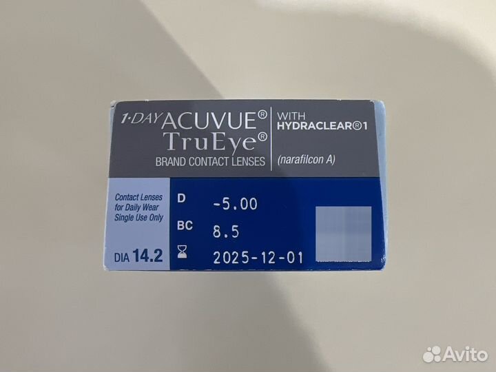 Мякгие контактные линзы acuvue Trueye