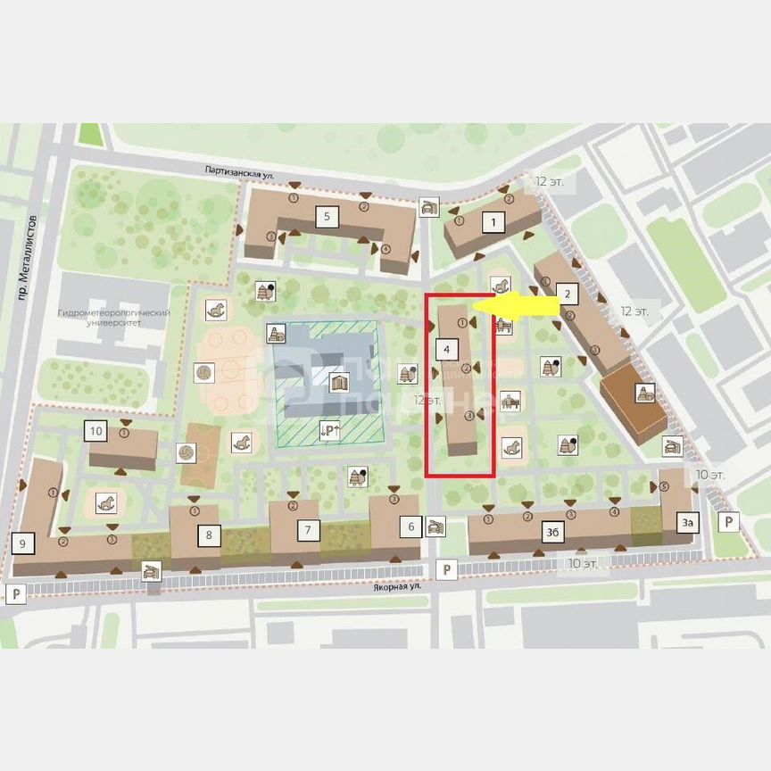 1-к. квартира, 42,8 м², 5/12 эт.