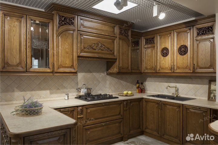 Кухни на заказ, Ясень, цвет 