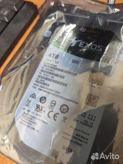 Жесткие диски 4тб Seagate Exos 7E8