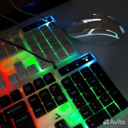 Набор клавиатура и мышь с LED подсветкой GT100