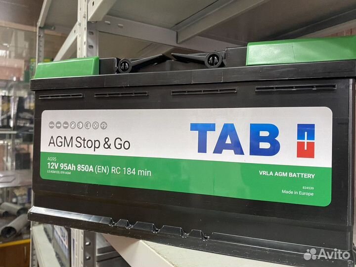 Аккумулятор AGM 95ач Mutlu для холодной зимы