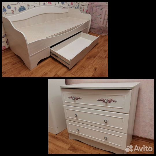 Кровать, комод в детскую