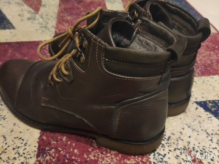 Ботинки зимние кожаные р. 39