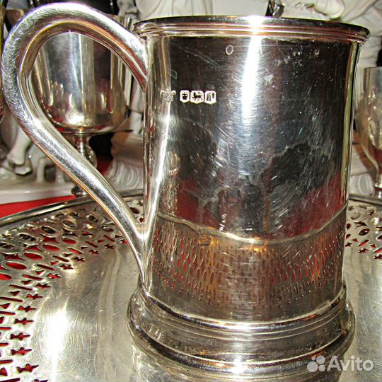 Кружка.Серебро.Англия.Антикварная