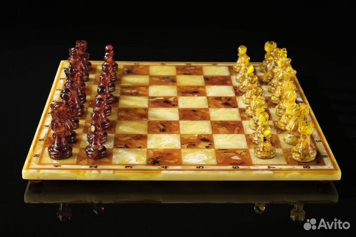 Янтарные Шахматы. Шахматы. Янтарь. 