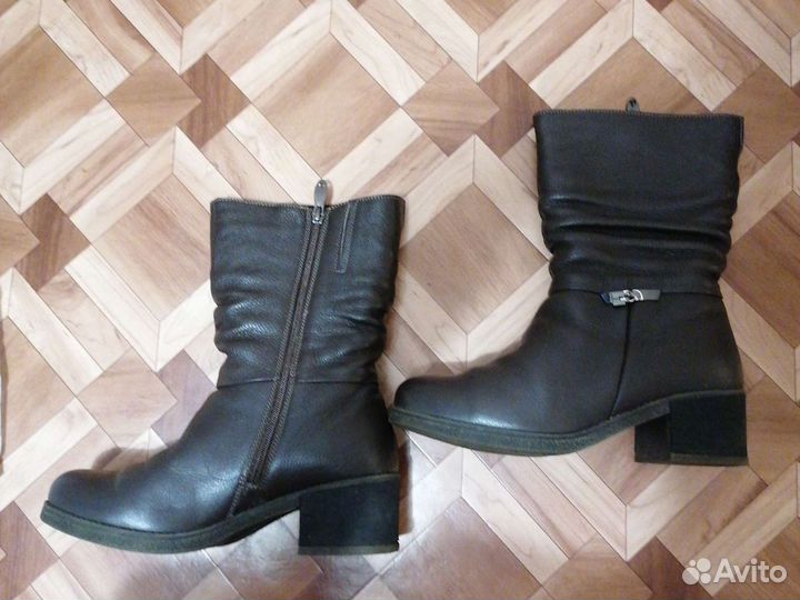 Зимние женские сапоги 38 натуральная кожа
