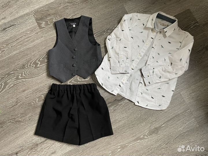 Шорты жилетка и рубашка на утренник костюм