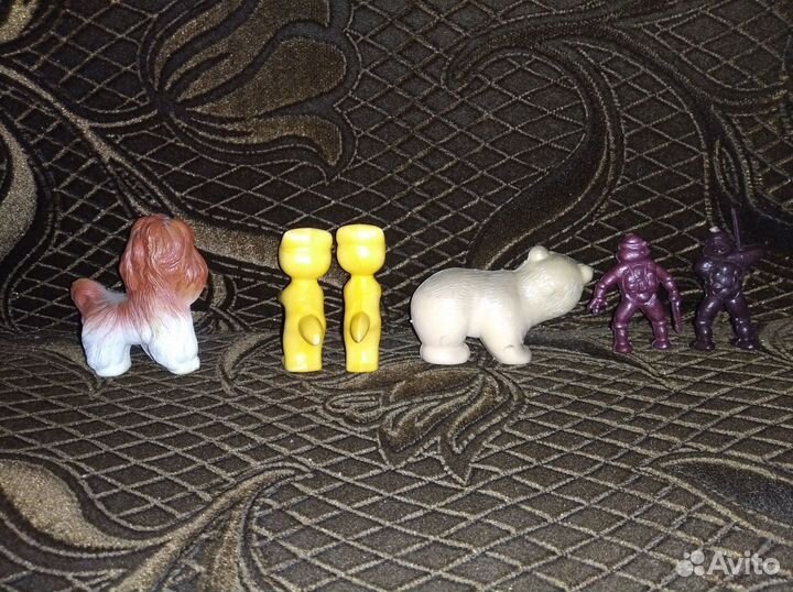 Игрушки Фигурки СССР Медведь Белочка Черепашки