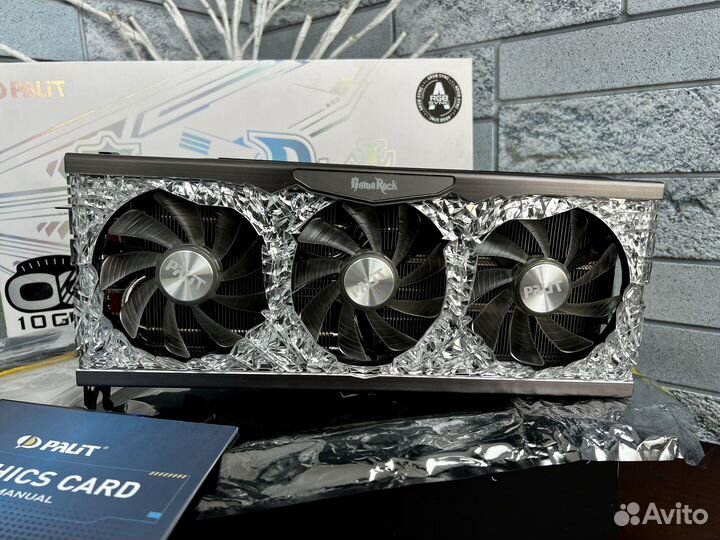 Видеокарта Rtx 3080 10GB Palit Gamerock OC/Пломба