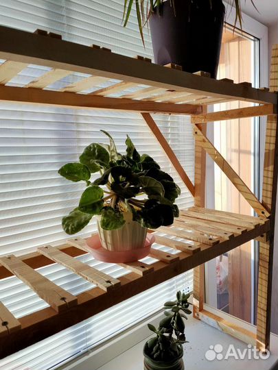 Стеллаж для рассады и цветов деревянный