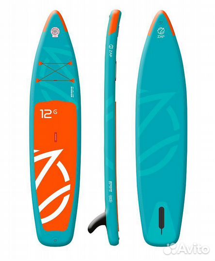 Надувная доска для sup-бординга ZAP breeze 12'6