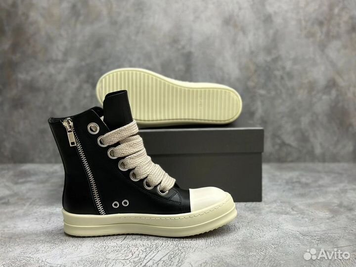 Rick Owens Drkshdw Jumbo Lace High Black