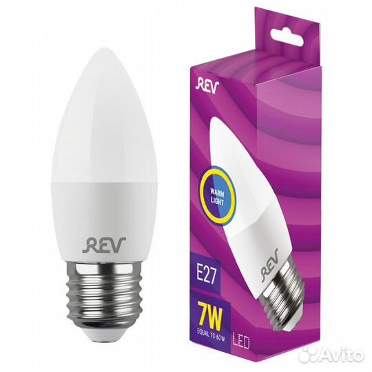 Лампа светодиодная REV 7Вт E27 560лм 2700K 220В св