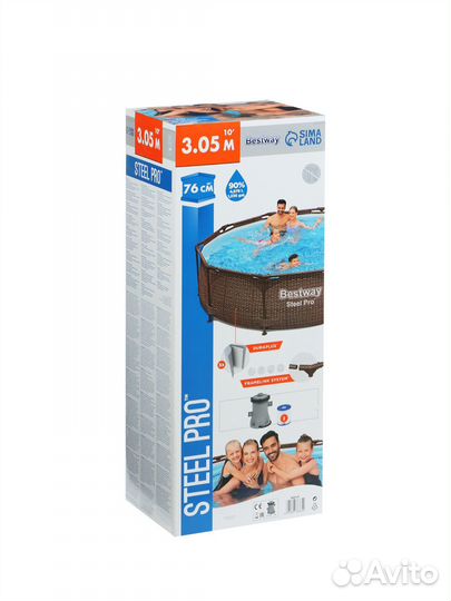 Каркасный бассейн bestway 305x76 с фильтром