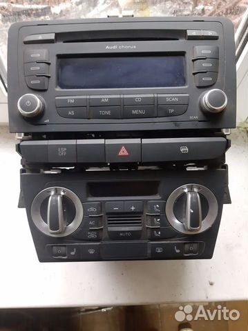 Мультимедиа климат кнопка аварийкой Audi A3 8P