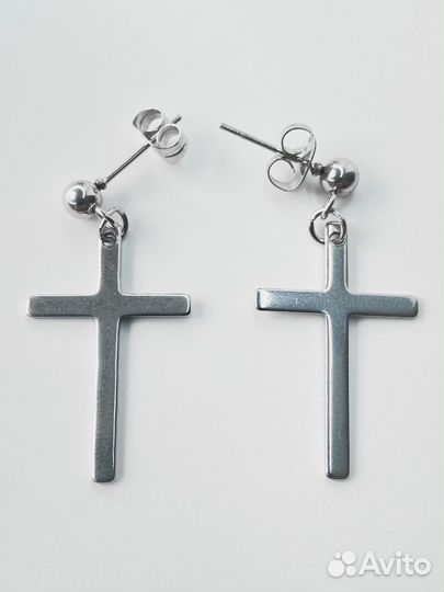 Серьги кресты