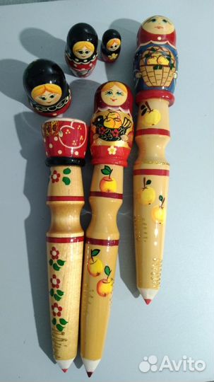 Карандаши и ручки матрешка