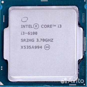 Процессор Intel Core i3-6100 (1151 3,7GHz 2c/4t)